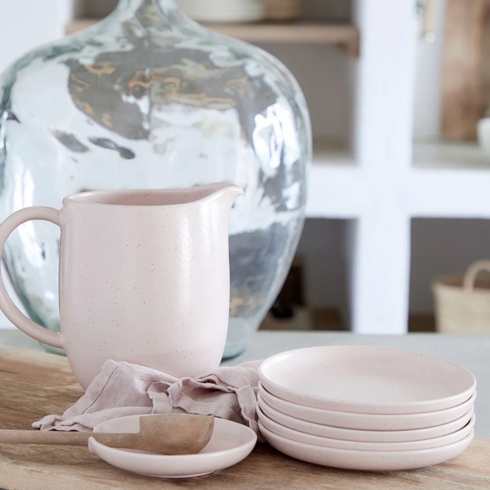 Pink Ceramic Pitcher - Picture 2 of 2